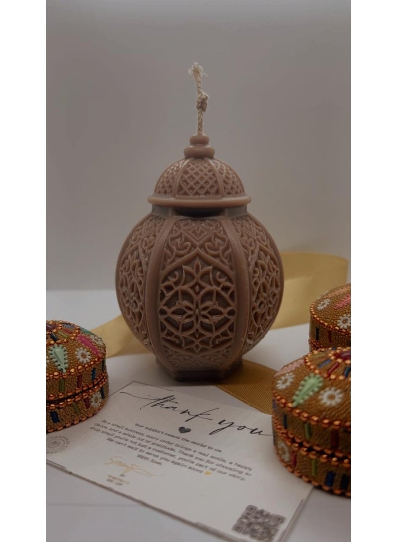 Serenity Candles شمعة رمضان سيرينيتي نور العود البنية – فتيل واحد (١٨٠ جم) - Image 2